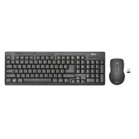 TRUST Ziva Kablosuz Q Trk Optic Mouse Siyah Multimedya Klavye - Mouse Set 22118