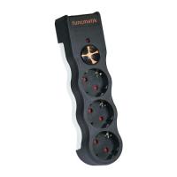 TUNÇMATİK 3lü Powersurge 525 Joules Akım Koruma Prizi Siyah Beyaz TSK5082