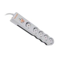 TUNÇMATİK 5li Powersurge 1050 Joules Akım Koruma Prizi 1.5metre Beyaz Siyah TSK6134