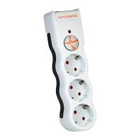 TUNÇMATİK 3lü Powersurge 525 Joules Akım Koruma Prizi Beyaz Siyah TSK5083