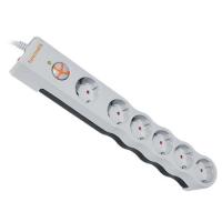 TUNÇMATİK 6lı Powersurge 350 Joules Akım Koruma Prizi 1.5metre Beyaz Siyah TSK5095