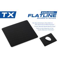 TX Flat Line (240x200mm) Yarı Sert Üst Yüzeyli Slim MOUSE PAD SİYAH TXACMPAD03