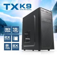 TX mid Tower 400W K9 TXCHK9P400 ATX PC Kasası Siyah