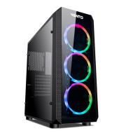 VENTO 500W 80+ VG04F 3X RGB FANLI GAMING MID-TOWER KASA Siyah