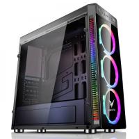 VENTO 500W 80+ VG05F 3 X RGB FANLI GAMING MID-TOWER KASA Siyah