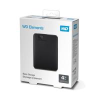 WD Elements 4TB 2,5" USB 3,0 Harici HDD WDBU6Y0040BBK, Siyah