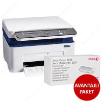 XEROX Phaser 3025V_NI+TONER BUNDLE Mono Laser Yazıcı A4 Fotokopi Tarayıcı Fax 128MB Ram 20 ppm S/B USB 2,0 + WI-FI