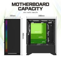 ZALMAN S5 RGB FANLI GAMING MID-TOWER PC KASASI