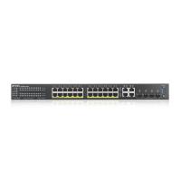 ZYXEL 24-PORT FULL POE GS2220-28HP 4X-SFP 375W GIGABIT L2 POE YÖNETİLEBİLİR SWITCH