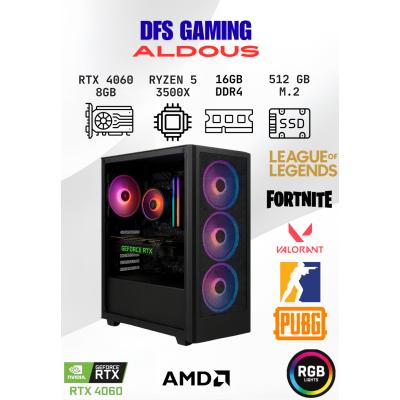 DFS Gaming ALDOUS RYZEN 5 3500X-B550M-RTX 4060 8GB-16GB RAM-512GB M.2 SSD-OYUNCU BİLGİSAYARI