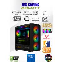 DFS Gaming ARLOTT INTEL i7 14700KF-H610M-RTX 4060 8GB-32GB DDR5-1TB SSD-SIVI SOĞUTMALI OYUNCU BİLGİSAYARI