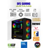 DFS Gaming ARTANIS INTEL i5 14400F-H610M-RTX 4060-16GB DDR5 RAM-1TB M.2 SSD-OYUNCU BİLGİSAYARI