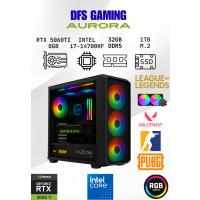 DFS Gaming AURORA INTEL i7 14700KF-H610M-RTX 5060 TI 8GB-32GB DDR5-1TB SSD-SIVI SOĞUTMALI OYUNCU BİLGİSAYARI