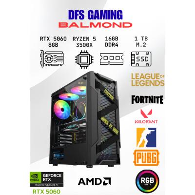DFS Gaming BALMOND RYZEN 5 3500X-A520M-RTX 5060 8GB-16GB RAM-1TB M.2 SSD-OYUNCU BİLGİSAYARI