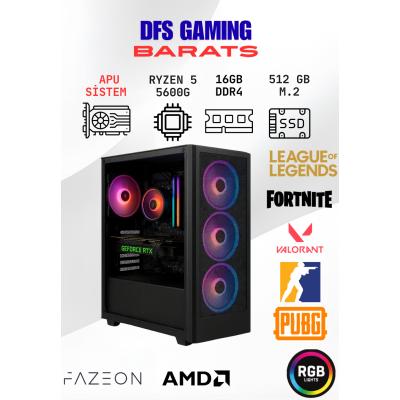 DFS Gaming BARATS RYZEN 5 5600G-B550M-16GB RAM-512GB M.2 SSD-OFİS/OYUN BİLGİSAYARI