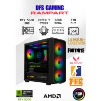 DFS Gaming RAMPART RYZEN 7 5700X-B550M-RTX 5060 8GB-32GB RAM-1TB M.2 SSD-OYUNCU BİLGİSAYARI