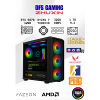 DFS Gaming ZHUXIN RYZEN 7 7800X3D-B650-RTX5070-32GB DDR5-1TB M.2 SSD-MASASÜSTÜ OYUNCU BİLGİSAYARI