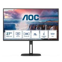 AOC 27" IPS Q27V5C/BK 1MS 75HZ  HDMI-DP USB-C PİVOT KURUMSAL MONİTÖR 2560X1440