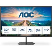 AOC 31.5" IPS Q32V4 4MS 75HZ HDMI-DP KURUMSAL MONİTÖR 2560X1440