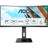 AOC 34" VA CU34P2A 1MS 100hz HDMI-DP Kavisli EV Ofis Tipi Monitör (3440 X 1440) Outlet (Kutu Açık)