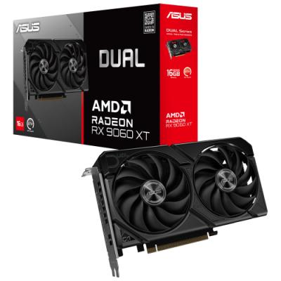 ASUS DUAL-RX9060XT-16G, 16Gb, 128Bit, GDDR6, 1xHDMI, 2xDP, GAMING Ekran Kartı