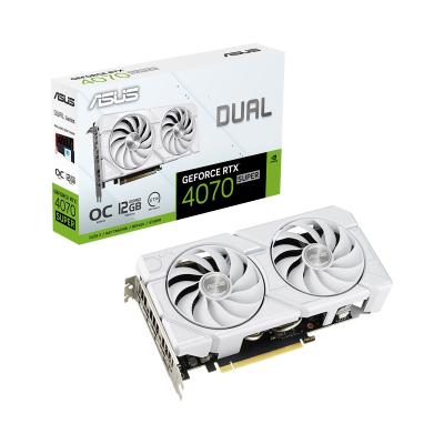 Asus-GEFORCE DUAL-RTX4070S-O12G-EVO-WHITE-NVIDIA--RTX 4070 SUPER-12GB 192BIT GDDR6X--2550MHZ-OC-HDMI-3XDP-DLSS3 Ekran Kartı