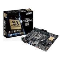 Asus H110M-K D3 DDR3 USB3.0 S+V+GLAN 16x 1151p mATX Anakart