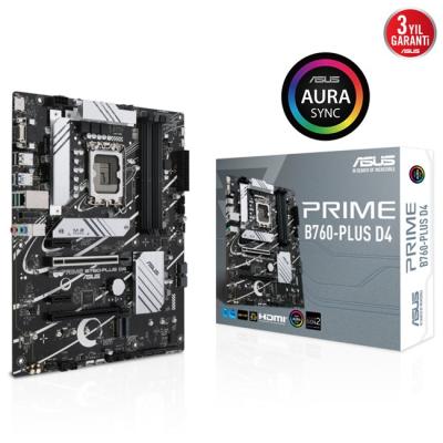 Asus Prime B760-Plus D4 1700P Vga Hdmi Dp