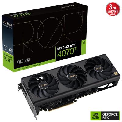 ASUS RTX4070Ti 12GB PROART RTX4070TI-O12G GDDR6X 192bit HDMI DP PCIe 16X v4.0