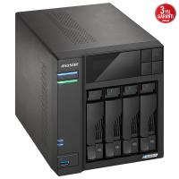 ASUSTOR AS6704T N5105 CELERON QC- 4 GB RAM- 4-diskli Nas Server (Disksiz)