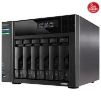 ASUSTOR AS6706T CELERON QC- 8 GB RAM- 6-diskli Nas Server (Disksiz)