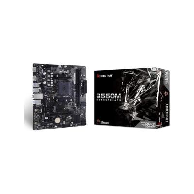 BIOSTAR B550MTDDR4 SATA3 M2 PCIe NVME HDMI DVI PCIe 16X v3.0 AM4 mATX + AMD Ryzen 5 5700X+ AMD Orijinal Fan