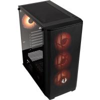 BITFENIX NSE-300-KKGSK-RP4A NOVA MESH SE TG + 4ARGB with Controller - BLACK PC KASA