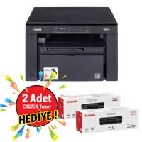 CANON MF3010 A4 Siyah Çok Fonksiyonlu Laser Yazıcı USB 2.0 - Demo+ 2 adet Toner Hediyeli