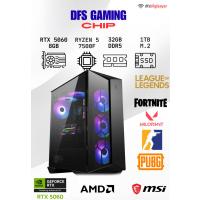 DFS GAMING CHIP RYZEN 5 7500F-B650M-RTX 5060-32GB DDR5 RAM-1TB M.2 SSD-OYUNCU BİLGİSAYARI