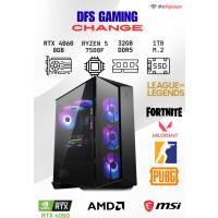 DFS GAMING CHANGE RYZEN 5 7500F-B650M-RTX 4060-32GB DDR5 RAM-1TB M.2 SSD-OYUNCU BİLGİSAYARI