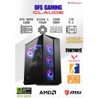 DFS GAMING CLAUDE RYZEN 5 7500F-B650M-RTX 5070 12GB-32GB DDR5 RAM-1TB M.2 SSD-OYUNCU BİLGİSAYARI