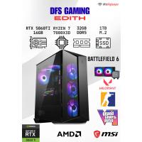 DFS GAMING EDITH RYZEN 7 7800X3D-B650M-RTX 5060 TI 16GB-32GB DDR5 RAM-1TB M.2 SSD-OYUNCU BİLGİSAYARI