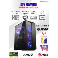 DFS GAMING FRANCO RYZEN 5 9600X-B650M-RTX 5070 12GB-32GB DDR5 RAM-1TB M.2 SSD-OYUNCU BİLGİSAYARI
