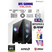 DFS GAMING HILDA RYZEN 5 7500F-B650M-RTX 5060 TI 8GB -32GB DDR5 RAM-1TB M.2 SSD-OYUNCU BİLGİSAYARI
