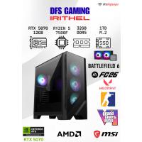 DFS GAMING IRITHEL RYZEN 5 7500F-B650M-RTX 5070 12GB -32GB DDR5 RAM-1TB M.2 SSD-OYUNCU BİLGİSAYARI