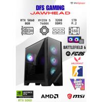 DFS GAMING JAWHEAD RYZEN 5 7600X-B650M-RTX 5060-32GB DDR5 RAM-1TB M.2 SSD-OYUNCU BİLGİSAYARI