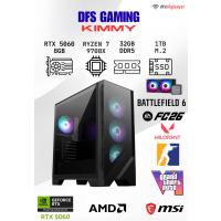 DFS GAMING KIMMY RYZEN 7 9700X-B650M-RTX 5060-32GB DDR5 RAM-1TB M.2 SSD-OYUNCU BİLGİSAYARI