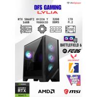 DFS GAMING LYLIA RYZEN 7 9800X3D-B650M-RTX 5060 TI 16GB-32GB DDR5 RAM-1TB M.2 SSD-OYUNCU BİLGİSAYARI
