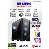 DFS GAMING MARTIS RYZEN 7 9800X3D-B650M-RTX 5070 12GB-32GB DDR5 RAM-1TB M.2 SSD-OYUNCU BİLGİSAYARI