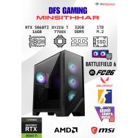 DFS GAMING MINSITTHAR RYZEN 7 7700X-B650M-RTX 5060 TI 16GB-32GB DDR5 RAM-1TB M.2 SSD-OYUNCU BİLGİSAYARI
