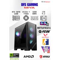 DFS GAMING MIYA RYZEN 7 7700X-B650M-RTX 5070 12GB-32GB DDR5 RAM-1TB M.2 SSD-OYUNCU BİLGİSAYARI