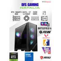 DFS GAMING NATALIA INTEL İ7 14700KF-B760M WİFİ-RTX 5060 TI 8GB-32GB DDR5 RAM-1TB M.2 SSD-OYUNCU BİLGİSAYARI