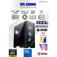 DFS GAMING OBSIDIA INTEL I7 14700KF-B760M WIFI-RTX 5080 16GB-32GB DDR5 RAM-1TB M.2 SSD-OYUNCU BİLGİSAYARI