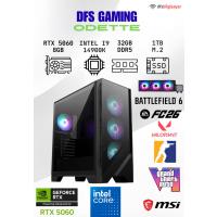 DFS GAMING ODETTE INTEL I9 14900K-B760M WIFI-RTX 5060-32GB DDR5 RAM-1TB M.2 SSD-OYUNCU BİLGİSAYARI